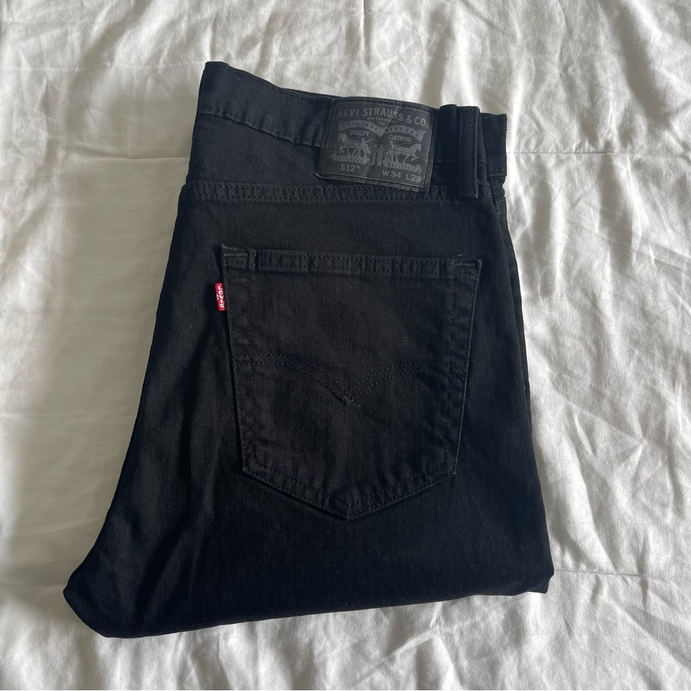 Levi’s Men’s 512 - Straight Leg Black 34x29
